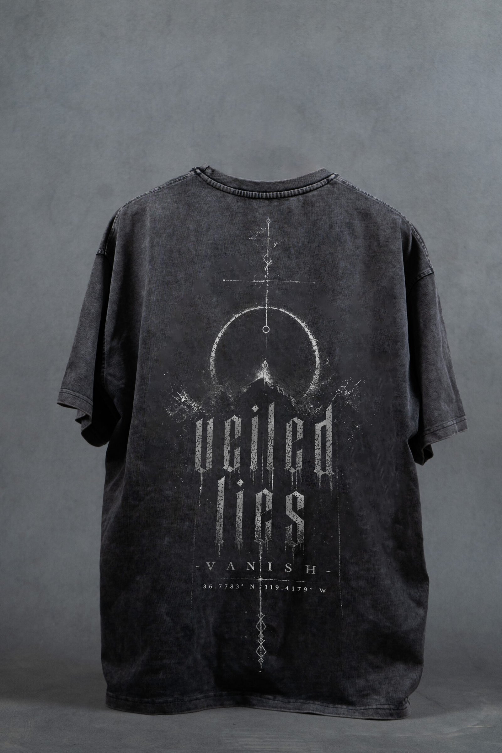 Veiled Lies Tee — Acid Wash
